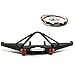Que-T Steel Front Bumper with Winch Mount Shackles and LED Light Set for 1/10 Axial SCX10 II 90046 RC Model Crawler Car #A (Front Bumper)