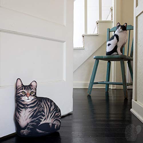 Cat Doorstop Brown Tabby Cat Door Stop Decorative Door Stopper