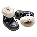 Kuner Baby Boys and Girls Plush Robber Sole Warm Snow Boots First Walkers Shoes