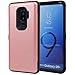 Galaxy S9 Plus, SKINU S9 Plus Wallet Charger Dual Layer Hidden Credit [S9 Plus Card Case] Holder ID Slot Card Case with Inner USB Type C Adapter and Mirror for Samsung Galaxy S9 Plus(2018)- Rose Gold