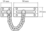 Yale P-1037-CH Door Chain 6 inch Polished Chrome Standard Security view 2