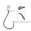 YOGAYET-Offset-Fishing-Hooks-Octopus-Circle-Hooks-Extra-Sharp-Black-High-Carbon-Steel-for-Saltwater-Boat-Fishing-10-100-50-Pcs