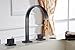 Aquafaucet Waterfall 8-16 Inch Oil Rubbed Bronze 3 Holes 2 Handles Widespread Commercial Bathroom Sink Faucet