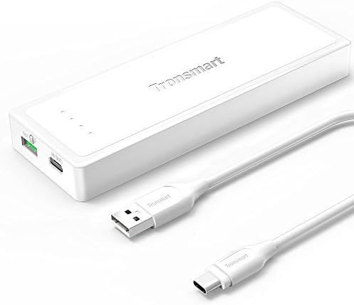 Tronsmart Presto 10400mAh USB-C/Type-C External Battery/Portable Charger/Power Bank with Quick Charge 3.0 Technology for iPhone, iPad, Samsung & more