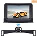 Emmako Backup Camera Wireless and 4.3'' Monitor System For Cars/SUVs/Mini Vans HD Color Night Vision IP68 Waterproof Rear/Front View Camera Guide Lines On/Off Reversing Use