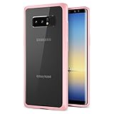 Note 8 Case, Trianium Clarium Series For Samsung Galaxy Note8 Case Clear Hybrid Cover [Scratch Resistant] Ergonomic Cushion Shock-Absorbing TPU Bumper + PC Hard Back Panel - Pink/Clear