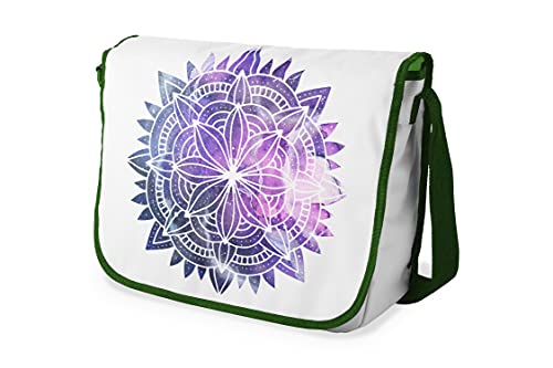 Bonamaison Stampate Digitalmente Borse da Scuola Messenger con Cinturino Cachi per Ragazze e Ragazzi, Borse a Tracolla per Studenti, Di nuovo a scuola, Dimensioni: 29x36 Cm