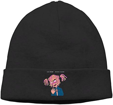 Lil Pump Gang Gucci Cable Knit Skull Caps Thick Soft &amp; Spring Autumn and Winter Beanie Hats for Women &amp; Men Cotton Hat Unisex Cap