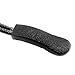 [10] Zipper Pulls - Strong Nylon Cord with Ergonomically Designed Rubber No Slip Textured Gripper Pull to Fit Any Zipper - High Quality Materials-Zipper Fixer-by NEO Tactical Gear (Black/Orange)