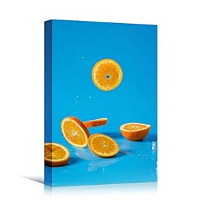 signwin Canvas Wall Art Sliced Oranges Chic Citrus...