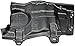 Dorman 926-307 Front Passenger Side Undercar Shield Compatible with Select Nissan Models