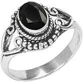 Gemstone Ring, Silver Ring, Silver Overlay Handmade Ring, Bohemian Jewelry, Silver Ring For Women Girls All Size US, Anniversary Gift, Gift For Her, Christmas Gift