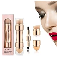 Boddenly Eye Booster 4-in-1 Brow Boosting Kit, Professional Foundation & Contour Makeup Blending Brush, Soft Bristles Highlighting makeup brush, Travel makeup brush Eyebrow Eyeshadow Brush