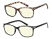 Success Eyewear Computer Glasses Set of 2 Anti Glare Stylish Comfortable Spring Hinge Frames for Men and Women +1.5