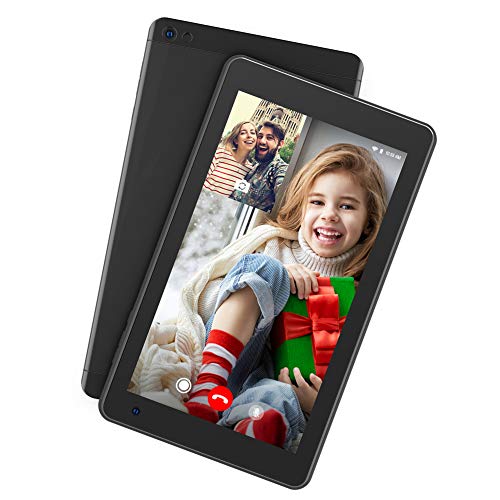 Dragon Touch M7 Tablet Android 9.0 Tablet 7 Pulgadas 1024x600 HD IPS Procesador Quad Core 2GB RAM 16GB ROM WiFi Bluetooth Doble Cámara Negro