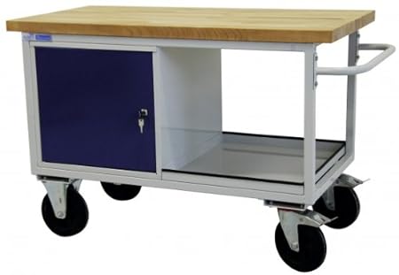 Tischwagen mit 1 Stahlblechschrank ADB