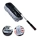 Vozada Microfiber Car Duster Wash Mop with Extendable Handle for Exterior and Interior, Lint Free - Scratch Free Cleaning Brush Cleaning Tool (Gray)