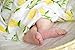 KloudBambu Muslin Swaddle Receiving Blankets, Strawberry Lemon, Extra Large Unisex Breathable Ultra Soft, Baby Registry Essentials