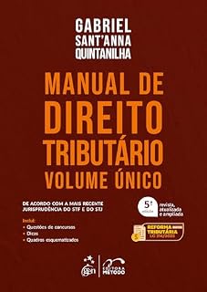 Livro Manual de Direito Tributário - Volume Único - 5ª Edição 2025