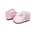 HONGTEYA Baby Girls Ballet Dress Shoes - Mary Jane Soft Sole Sidebow Toddler Moccasins