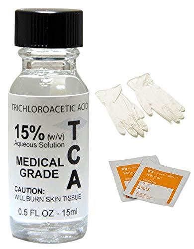 15% TCA Chemical Peel Kit (1/2 oz) Fine Lines & Wrinkles, Crepey Skin, Age Spots, Freckles, by RePare Skincare (15ml_15)