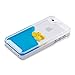 kwmobile Hardcase Compatible with Apple iPhone SE (1.Gen 2016) / 5 / 5S - Phone Case with Liquid - Rubber Ducks, Yellow/Blue/Transparent