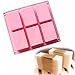 Allforhome 6 Cavity 3D Plain Rectangle Silicone Soap DIY Molds Homemade Craft Art Candy Cake Moulds Handmade Soap Mold soap Bar Molds