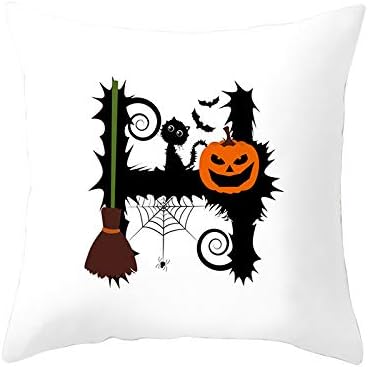 CHLCH Decorative throw pillow cushion covers minimalist creative pillows for sofa bedroomHalloween letter hug pillowcase cushion colour8 45 * 45cm