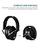 Mpow 068 Kids Ear Protection Safety Ear Muffs, SNR 29dB Noise Reduction Hearing Protection for Kids, Toddler Ear Defenders for Shooting Range Hunting Season for Kids Toddlers Children-Black