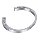 HooAMI Cremation Urn Bracelet Memorial Ash Keepsake Stainless Steel Cremation Jewelry