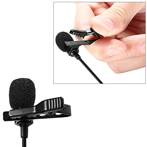 Neewer Microfono a Condensatore Lavalier da Bavero per Registrazioni, di Dimensione Compatta con Clip, Compatibile con iPhone Android Windows Smartphone per YouTube Registrazioni Video