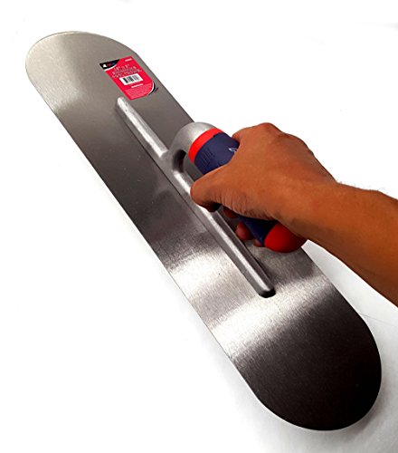 Stainless Steel Trowel 16" x 4" Cement Finishing Masonry Hand Trowels (2 Pack) - Thumbnail 2