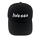 liujiangtao Dad Hat Finesse Friends Letters Embroidered Baseball Cap Adjustable Snapback Unisex Black