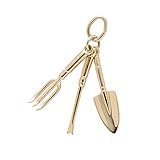 Rembrandt Charms, Gardening Tools, 22k Yellow Gold