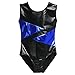 Arshiner Girl's Slim Solid Camisole Gymnastics Sleeveless Leotard,Size 160,Blue
