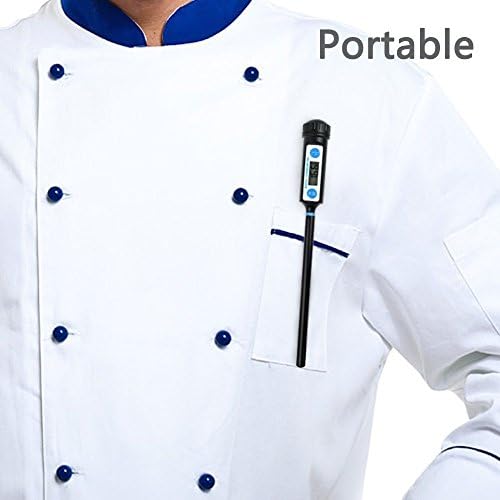 Anpro Thermomètre de Cuisson,Thermomètres de Cuisine Thermomètre Numérique Digital avec Sonde Longue et LCD Ecran pour Nouriture, Viande, Huile, Lait, Vin, BBQ et Eau Chaude - Noir - Cuisine A Vivre Anpro Thermomètre de Cuisson,Thermomètres de Cuisine Thermomètre Numérique Digital avec Sonde Longue et LCD Ecran pour Nouriture, Viande, Huile, Lait, Vin, BBQ et Eau Chaude - Noir
