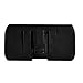 Kuteck Black Leather Belt Holster Pouch Clip Fits For IPHONE 4 4S w/ Otterbox / Lifeproof / Mophie Juice Pack Air/Plus Case On. Includes A Black Stylus Pen