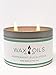 Wax and Oils Soy Wax Aromatherapy Scented Candles (Peppermint Eucalyptus) 16 ounces. Single