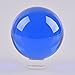 LONGWIN 40mm(1.6 inch) Solid Mini Fengshui Crystal Ball Healing Crystals(Blue)