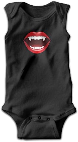 Vampire Mouth Sleeveless Baby Romper Cotton Toddler Jumpsuit Playsuit Boys Girls Clothes