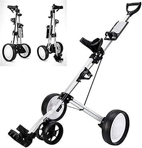 Golf Push Cart Push Cart 4 Wheel Push Pull Golf Cart Trolley Foot Brake One Second to Open & Close Folding Cart Golf Push Cart Push Cart 4 Wheel Push Pull Golf Cart Trolley Foot Brake One Second to Open & Close Folding Cart
