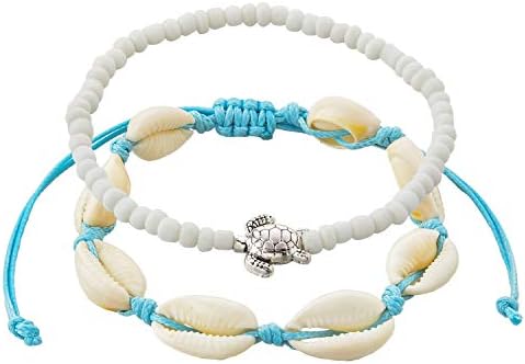 Cowrie Shell Necklace Sea Beach Collar Boho Hawaii Adjustable Handmade Woven Summer Jewelry for Girls Ladies