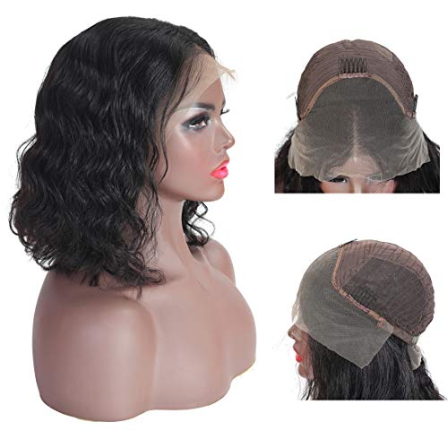 Short-Bob-Lace-Front-Wigs-Human-Hair-130-Density-Pre-Plucked-Brazilian-Virgin-Human-Hair-Natural-Wave-Bob-Style-Wigs-For-Black-Women-10