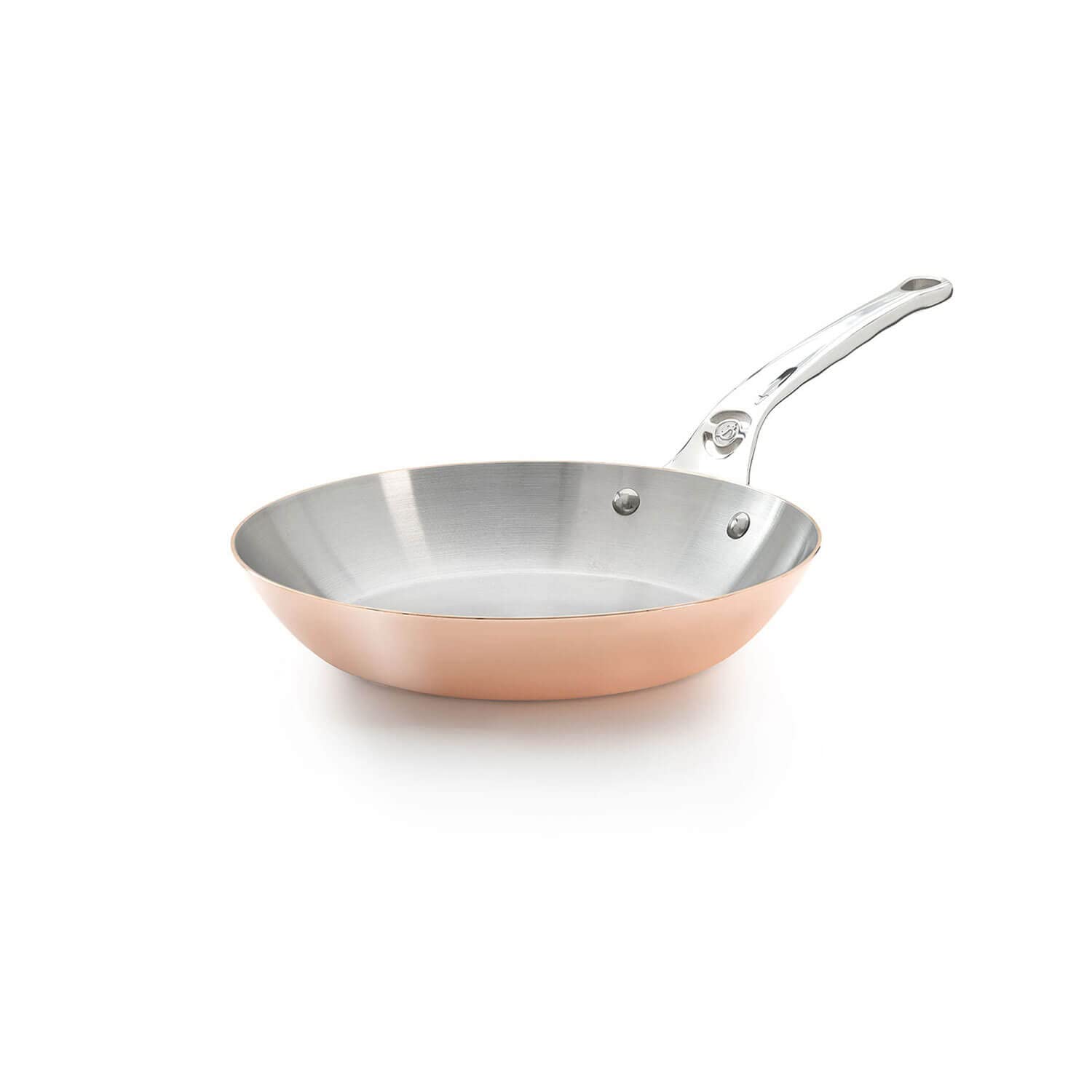De Buyer 6224.24 Prima Matera Frying Pan with Magnetic Bottom and Stainless Steel Handle, 24 cm Diameter