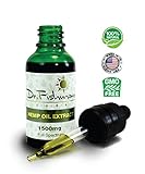 Full Spectrum Hemp Oil - By Dr. Fishman Labs - 1500mg 99.9% Pure Hemp Extract - Pain - Stress - Anxiety Relief 30ml -(1oz) Natural flavor