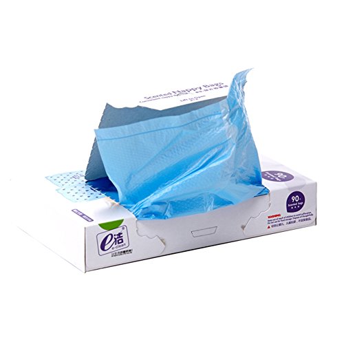 CC Shop Convenient Useful Baby Nappy Scented Bags Disposable Diaper Sacks Disposal Bags (90 pcs/box)