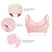 Romere 3PACK Womens Nursing Bra Bralette for Maternity and Breastfeeding Seamless Wireless Breathable Sleep, Large, Black/Beige/Pink/Gray/Purplebean