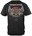 ELITE BREED FIREFIGHTER PRIDE DUTY HONOR SILVER FOIL T-Shirt,Black XL