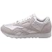 Reebok womens Classic Nylon Sneaker, Classic White/Light Grey, 7.5 US