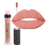 Amazing NEW Creme-De-Matte Liquid Lipstick. Smoothes on like lip gloss, dries MATTE. Remarkable Waterproof Formula. Neutral Peach Nude Color 'Peace' (Compare KKW Lip)